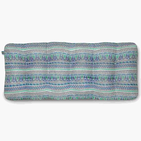 Duck Covers Indoor/Outdoor Bench Cushion, 42 x 18 x 5", Lilac Festival DCLFBN42185